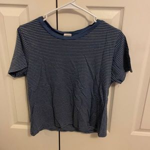 Blue striped t shirt